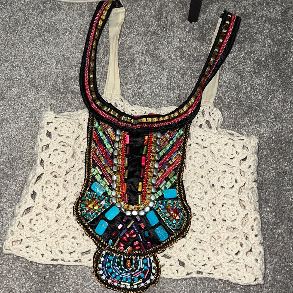 Jeweled crop top